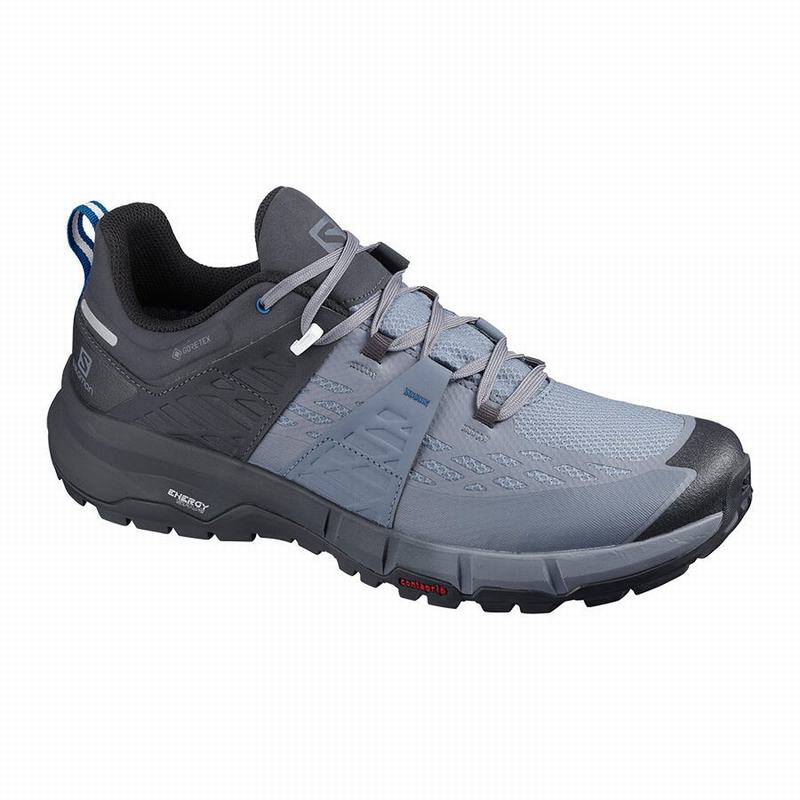 SALOMON ODYSSEY GTX Philippines - Men's Hiking Shoes - Grey/Royal | 190273-RKC